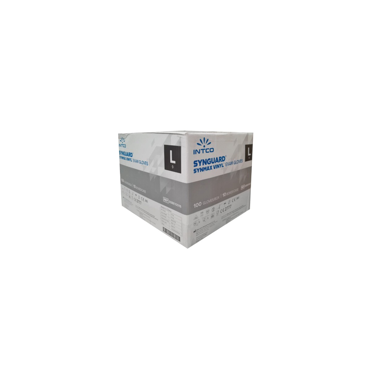 Box Guanti sintetici medicali in vinile blu Senza polvere -
